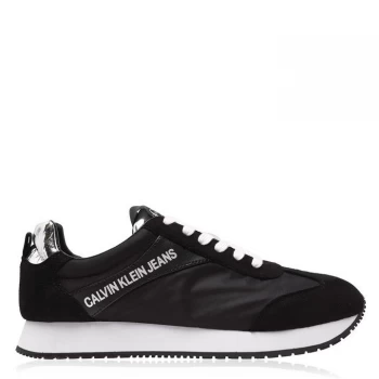 Calvin Klein Jeans Jerrold Lace Up Trainers - Black/Silver