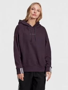 adidas Originals R.Y.V. Hoodie - Purple, Size 10, Women