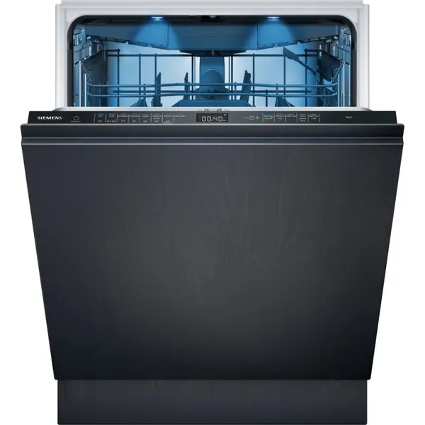 Siemens IQ-500 SN95YX02CG WiFi Connected Fully Integrated Standard Dishwasher - Black Control Panel with Fixed Door Fixing Kit - A Rated