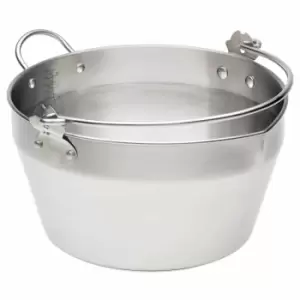 Home Made Stainless Steel 9 Litre Maslin Pan With Handle