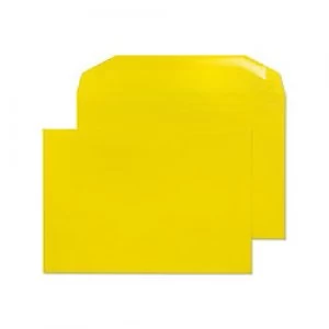 Creative Bright Coloured Mailing Bag C5+ Gummed 162 x 235mm Plain 120 gsm Banana Yellow Pack of 500