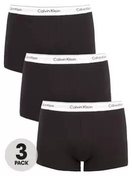 Calvin Klein Modern Cotton Stretch Plus Trunks (3 Pack) - Black, Size 2XL, Men