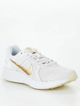 Nike Run Swift 2 - White/Gold, Size 4, Women