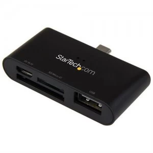 StarTech.com On-the-Go USB card reader for mobile devices - supports SD & Micro SD cards