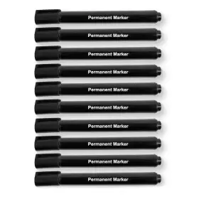 Permanent Marker - Black (10 Pack)