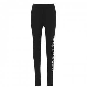 KARL LAGERFELD Logo Leggings Junior Girls - Black 09B