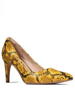 Clarks Laina Rae Court Shoe - Yellow, Size 4, Women