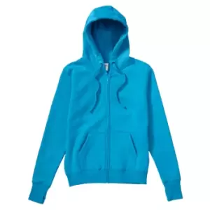 SG Ladies/Womens Full Zip Urban Hooded Sweatshirt / Hoodie (2XL) (Turquoise)