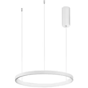 Merano - Aurora 48cm Integrated LED Pendant Ceiling Light Dimmable Sandy White Aluminium LED 38W 2280Lm 3000K