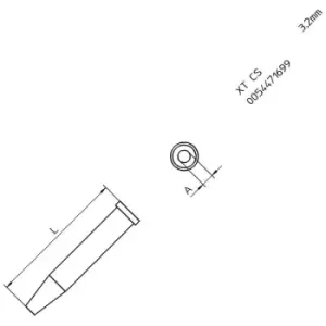 Weller T0054471699 XT CS Soldering Tip Round 3.2mm