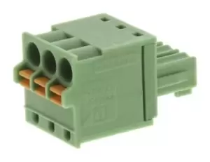 Phoenix Contact Fk-Mcp 1,5/3-St-3.81 Terminal Block, Pluggable, 3Pos, 16Awg