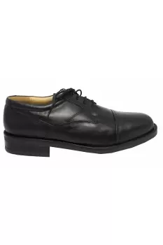 Plain Leather Capped Gibson Formal Shoes