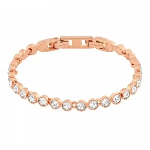 Swarovski Tennis Rose-Gold Plated White Ladies Jewellery