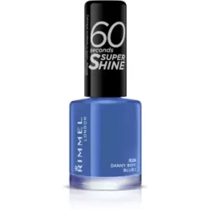 Rimmel London 60 Seconds Super Shine Nail Polish Danny Boy Blue! 828 8ml