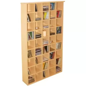 Techstyle Pigeon Hole 585 Cd Media Cubby Storage Shelves Beech