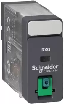 Schneider Electric, 230V ac Coil Non-Latching Relay DPDT, 5A Switching Current Plug In, RXG21P7