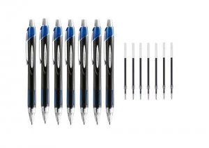 Uniball Jetstream SXN210 Blue Pen and Refill PK7