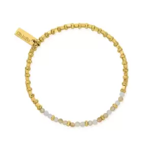 ChloBo Sterling Silver Gold Plated Citrine Sparkle Cube Bracelet