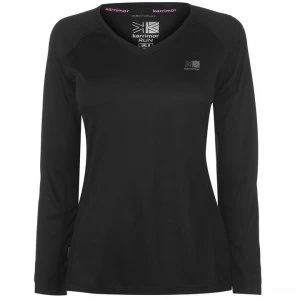 Karrimor Long Sleeve Running T Shirt Ladies - Black