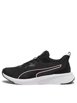 Puma Womens Running Flyer Lite Trainers - Black/Pink, Size 4, Women