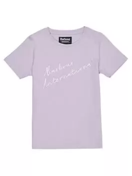 Barbour International Girls Rossin T-Shirt - Light Purple, Light Purple, Size Age: 6-7 Years, Women