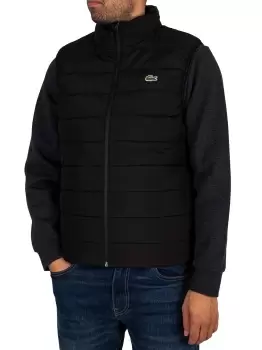 Logo Puffer Gilet Jacket