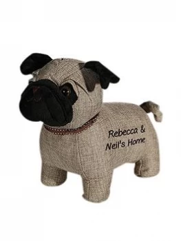 Personalised Pug Door Stop