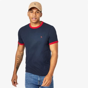 Jack Wills Pentworth Ringer T-Shirt - Navy