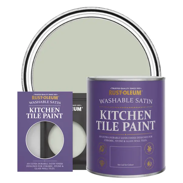 Rust-Oleum Kitchen Tile Paint, Satin Finish - ALOE - 750ml