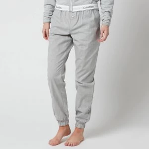 Calvin Klein Womens Modern Cotton Woven Joggers - Grey Heather - S