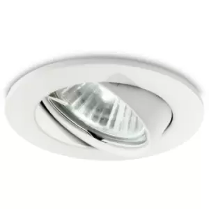 1 Light Tiltable Recessed Spotlight (3 Pack) White, GU10 - Ideal Lux