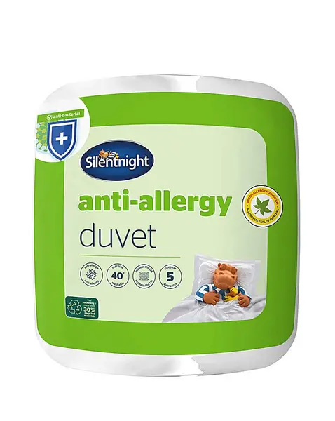 Anti Allergy 10.5 Tog Duvet White KING XA37403