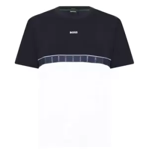 Boss Boss Tape T-Shirt Mens - Blue