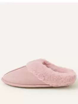 Accessorize Suedette Mule, Pink Size M Women