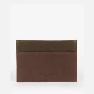 Barbour Padbury Leather and Canvas Card Holder