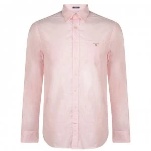 Gant Gant Long Sleeved Poplin Shirt Mens - Rose 629