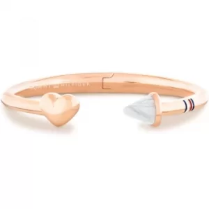 Tommy Hilfiger Jewellery Hinged Open Heart Bangle