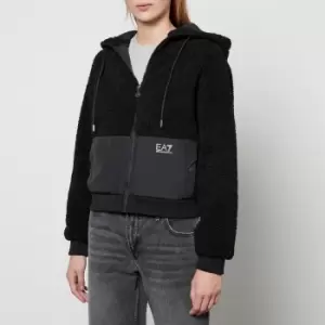 Emporio Armani EA7 Womens Sherpa Jacket - Black - M