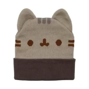 Pusheen Face Beanie (One Size) (Brown)