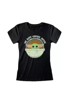 Eat Sleep Levitate The Child Fitted T-Shirt