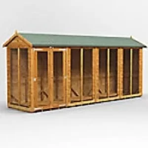 Power Garden Shed 164PASH Golden Brown 16x4