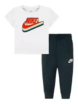 Nike Infant Boys Sportswear Futura Tee & Pant Set, White, Size 12 Months