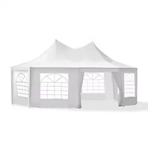 OutSunny Octangnal Party Gazebo White 3600 x 6800 x 5000 mm