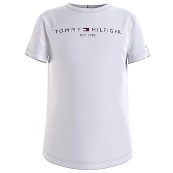 Tommy Hilfiger KG0KG05242-YBR Girls Childrens T shirt in White - Sizes 8 years,10 years,12 years,14 years,16 years