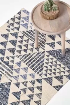 Delphi Geometric Style 100% Cotton Printed Rug