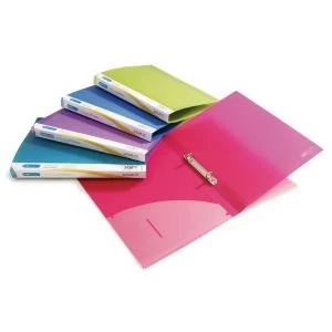 Rapesco 25mm Two-Ring Binder A4 Assorted Pack of 10 0716