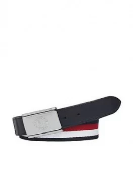 Tommy Hilfiger Urban Plaque 3.5 Belt - Navy White Red