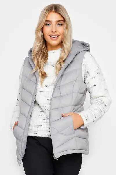 M&Co Quilted Gilet Grey