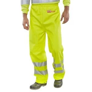 BSeen Trousers Fire Retardant Anti static Hi Vis 4XL Sat Yell Ref