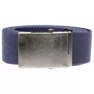 Duke Mens Kingsize Edward Plain Webbing Belt (6XL) (Navy)